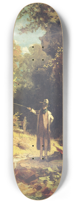 Carl Spitzweg - The Fisherman 8.25 inch art skate deck Carl Spitzweg - The Fisherman 8.25 inch art skate deck