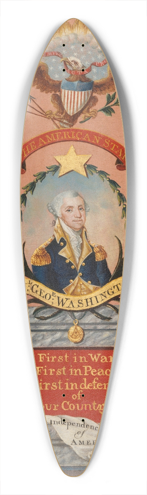 Frederick Kemmelmeyer - The American Star (George Washington) 39.3 inch art pintail longboard deck