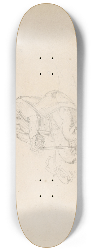 Adolph Tidemand - Sittende gammel mann, Ptzfeld 8.25 inch art skate deck