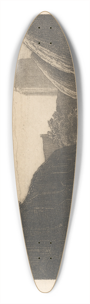 Frederick Landseer Maur Griggs - Maurs Farm 39.3 inch art pintail longboard deck