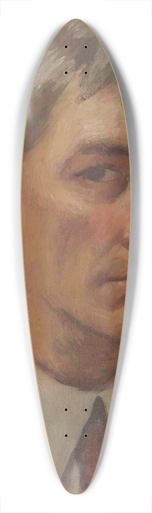 Frederick Porter - Self portrait 39.3 inch art pintail longboard deck Frederick Porter - Self portrait 39.3 inch art pintail longboard deck
