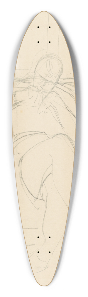 Frederick Porter - Sketchbook of Fred J Porter 39.3 inch art pintail longboard deck Frederick Porter - Sketchbook of Fred J Porter 39.3 inch art pintail longboard deck