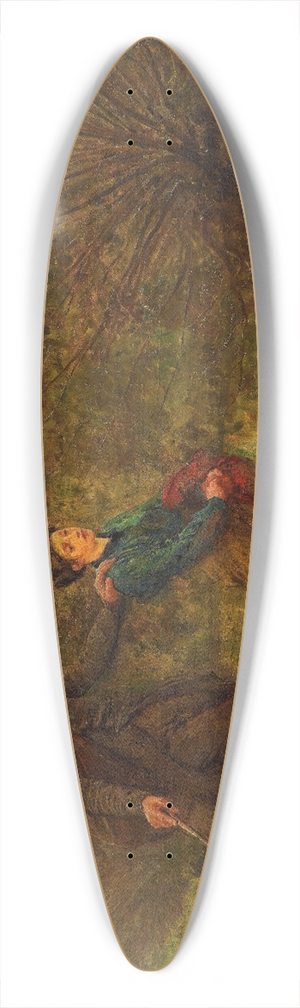 Frederick Walker - The Wayfarers 39.3 inch art pintail longboard deck