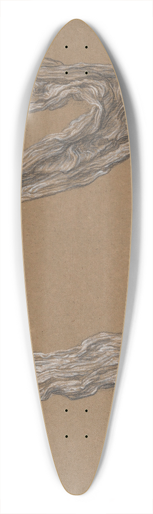 Frederic Leighton - Sketch for drapery in Greek Girls Playing at Ball 39.3 inch art pintail longboard deck