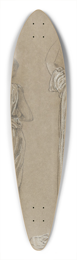 Frederic Leighton - Studies of a standing draped figure 39.3 inch art pintail longboard deck