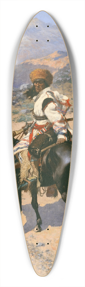 Frederic Remington - An Indian Trapper 39.3 inch art pintail longboard deck