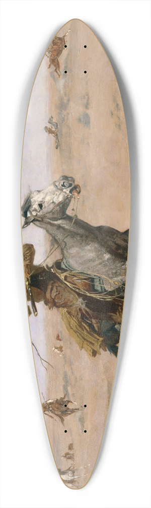 Frederic Remington - The Flight 39.3 inch art pintail longboard deck