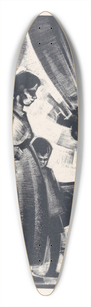 Frederika Sophia Cohen - Naar de markt 39.3 inch art pintail longboard deck