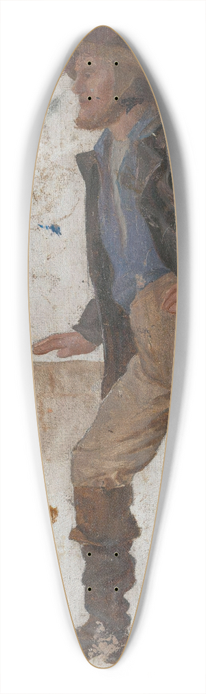 Frederik Collett - Fisherman 39.3 inch art pintail longboard deck