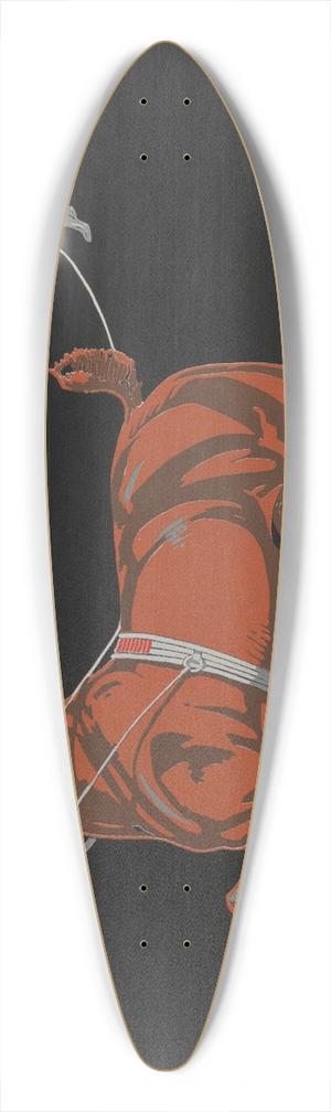 Fred Tolman - Hes a blooming good orse 39.3 inch art pintail longboard deck Fred Tolman - Hes a blooming good orse 39.3 inch art pintail longboard deck