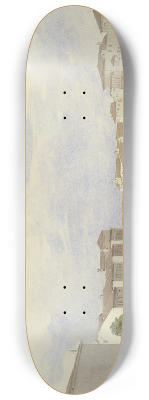 Carl Theodor Reiffenstein - Channel in Venice 8.25 inch art skate deck