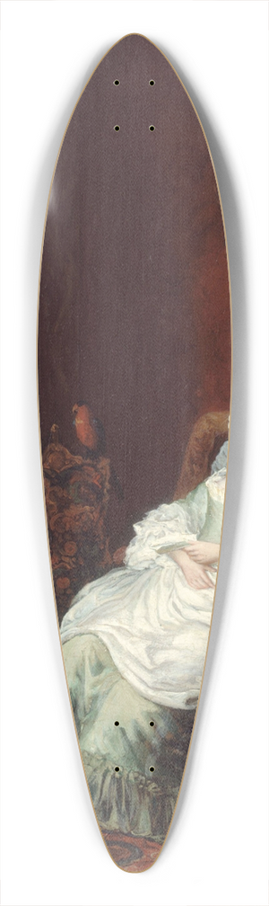 French School - La Liseuse endormie 39.3 inch art pintail longboard deck