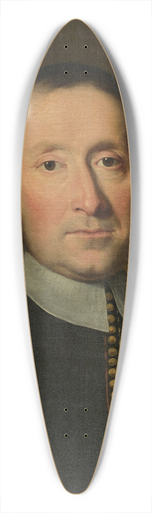 French School - Portrait of a Man 39.3 inch art pintail longboard deck