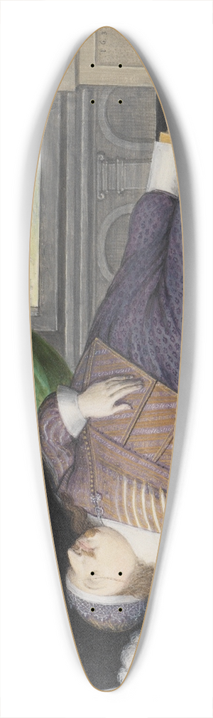 Friedrich Brentel - Philipp Ludwig zu Rappoltstein auf dem Totenbett 39.3 inch art pintail longboard deck Friedrich Brentel - Philipp Ludwig zu Rappoltstein auf dem Totenbett 39.3 inch art pintail longboard deck