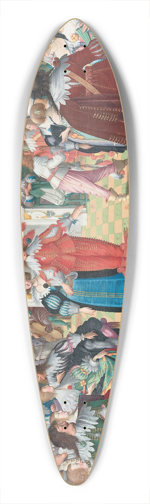 Friedrich Brentel - The Ball 39.3 inch art pintail longboard deck