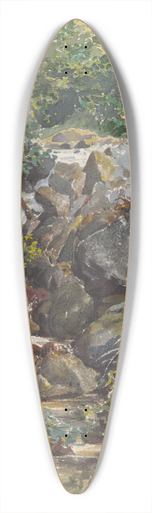 Friedrich Carl von Scheidlin - Forest Brook 39.3 inch art pintail longboard deck