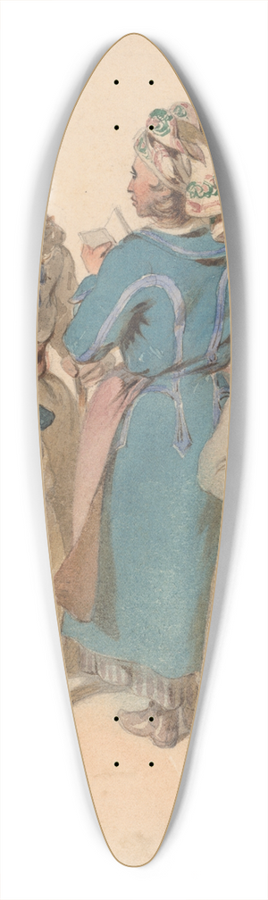 Friedrich Carl von Scheidlin - Meeting 39.3 inch art pintail longboard deck