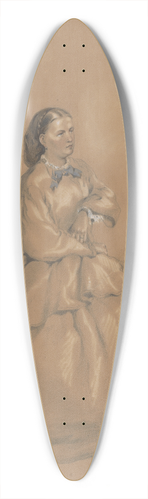 Friedrich Carl von Scheidlin - Seated 39.3 inch art pintail longboard deck