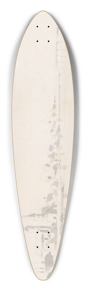 Friedrich Carl von Scheidlin - View of Boroslo 39.3 inch art pintail longboard deck