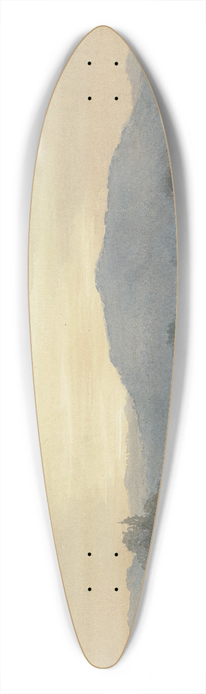 Friedrich Ernst Morgenstern - The Main near Kleinheubach 39.3 inch art pintail longboard deck