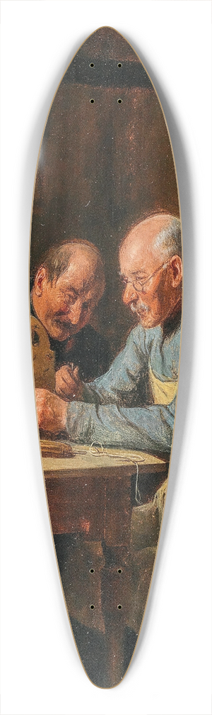 Friedrich Friedlnder - A Difficult Problem 39.3 inch art pintail longboard deck