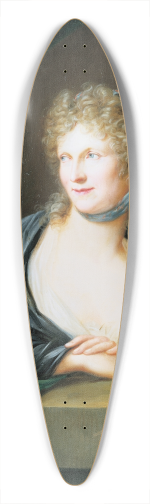 Friedrich Georg Weitsch - Portrait of an Unknown Woman 39.3 inch art pintail longboard deck