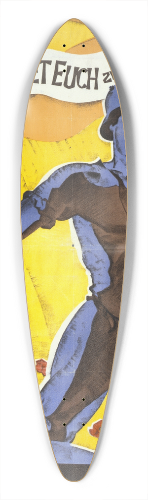 Friedrich Heubner - Brder, meldet euch zur Reichswehr 39.3 inch art pintail longboard deck