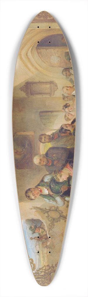 Friedrich Johann Treml - Am Friedhof (Die Braut am Grabe) 39.3 inch art pintail longboard deck