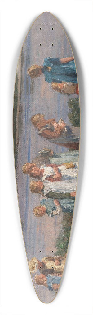 Friedrich Kallmorgen - Die Schule ist aus 39.3 inch art pintail longboard deck