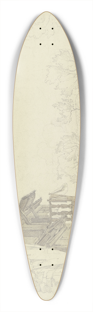 Friedrich Karl Hausmann - In Steinau 39.3 inch art pintail longboard deck