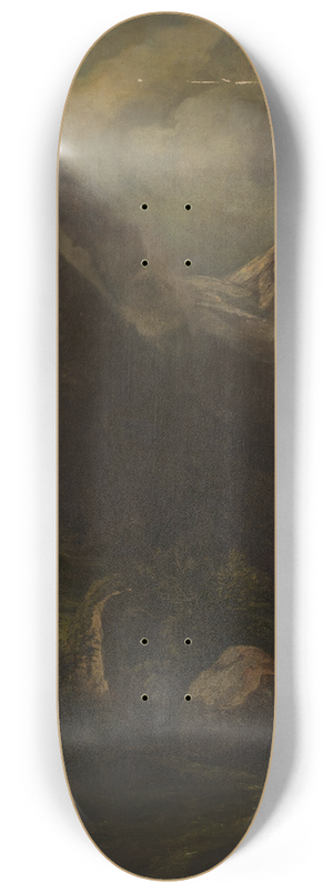 Carl Wagner - Mountain landscape 8.25 inch art skate deck Carl Wagner - Mountain landscape 8.25 inch art skate deck