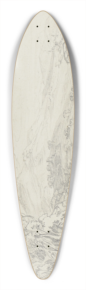 Friedrich Metz - Near Fiesole 39.3 inch art pintail longboard deck Friedrich Metz - Near Fiesole 39.3 inch art pintail longboard deck