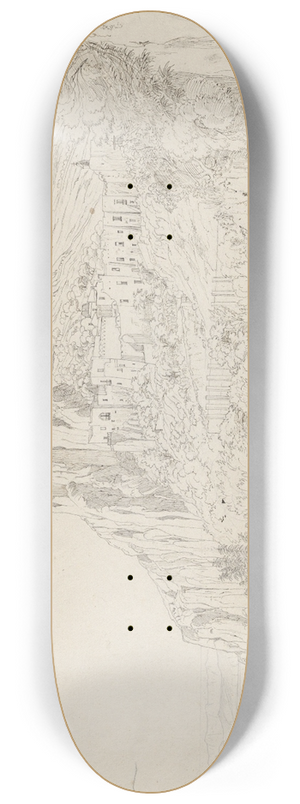 Carl Wagner - View of Capri 8.25 inch art skate deck Carl Wagner - View of Capri 8.25 inch art skate deck