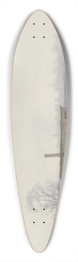 Friedrich Mook - Grtnerei im Schnee am Dornbusch 39.3 inch art pintail longboard deck