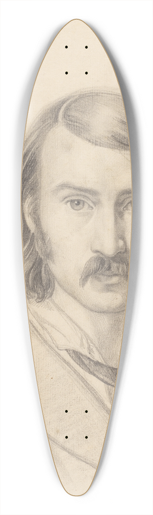 Friedrich Preller the Elder - Self-Portrait 39.3 inch art pintail longboard deck