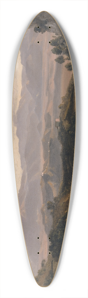 Friedrich Salath - Landscape near Olevano 39.3 inch art pintail longboard deck