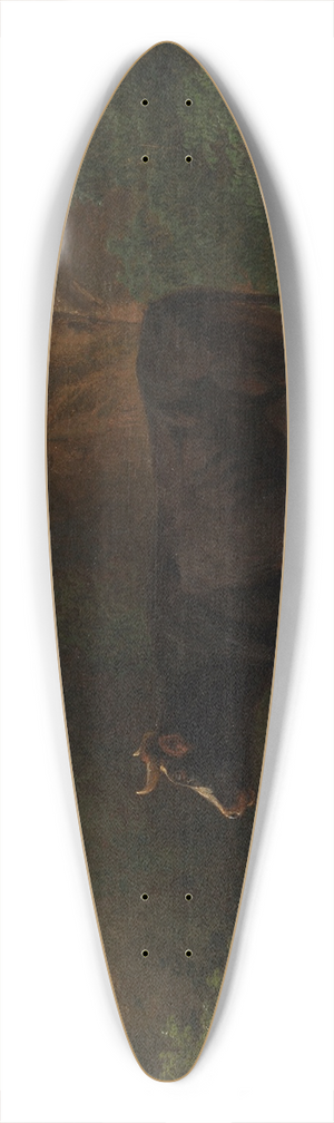 Friedrich Voltz - Hirtebub mit Khen an Felsenwand 39.3 inch art pintail longboard deck
