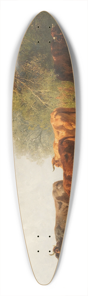 Friedrich Voltz - Khe an einem See 39.3 inch art pintail longboard deck
