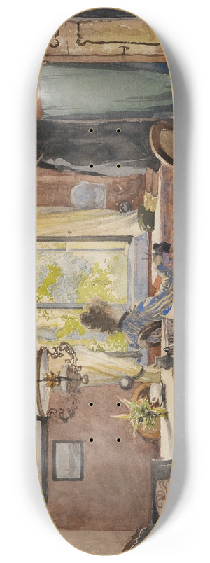 Carl Wenzel Zajicek - Sonniges Interieur 8.25 inch art skate deck