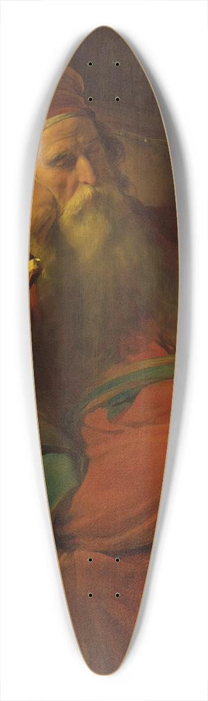 Friedrich von Amerling - Scholar in his study 39.3 inch art pintail longboard deck