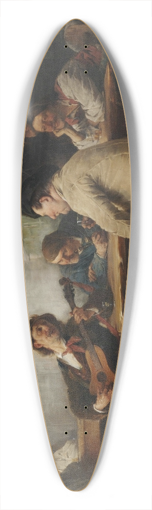 Friedrich von Keller - Der fahrende Snger 39.3 inch art pintail longboard deck