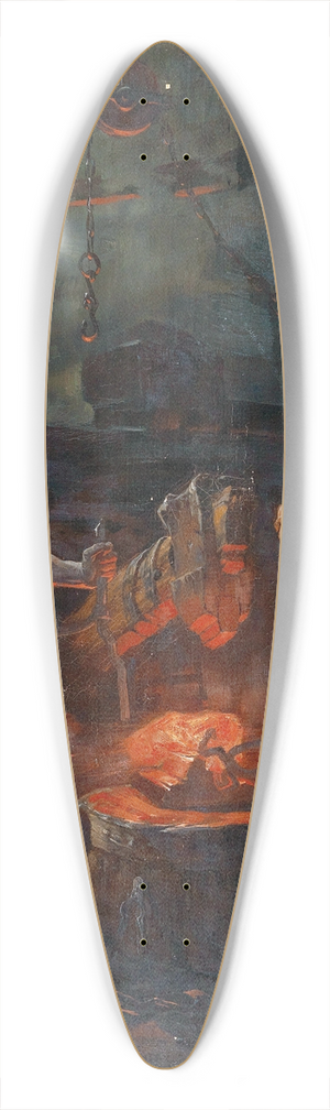 Friedrich von Keller - In the Hammer Mill 39.3 inch art pintail longboard deck Friedrich von Keller - In the Hammer Mill 39.3 inch art pintail longboard deck