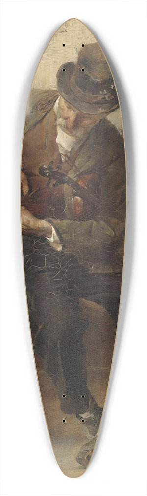Friedrich von Keller - Straenmusikant vor einem Wirtshaus 39.3 inch art pintail longboard deck