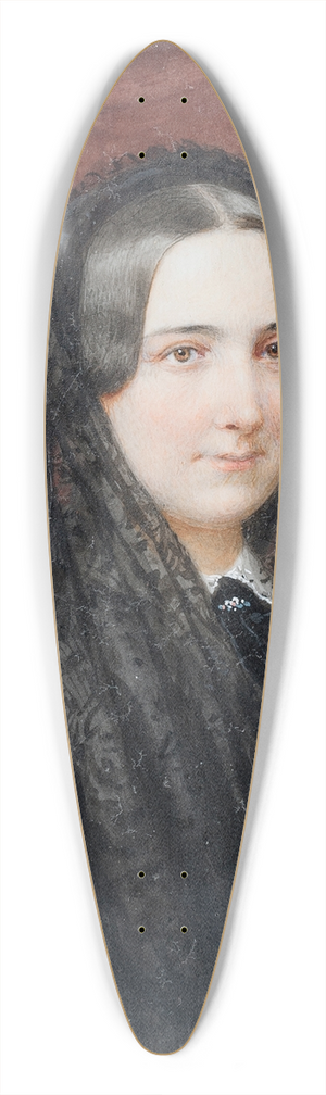 Friedrich Wailand - Portrait of Coelestine Grfin Batthyny 39.3 inch art pintail longboard deck