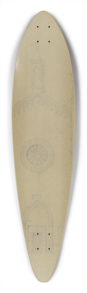 Friedrich Wilhelm Ludwig - S. Nazaro e Celso in Verona 39.3 inch art pintail longboard deck