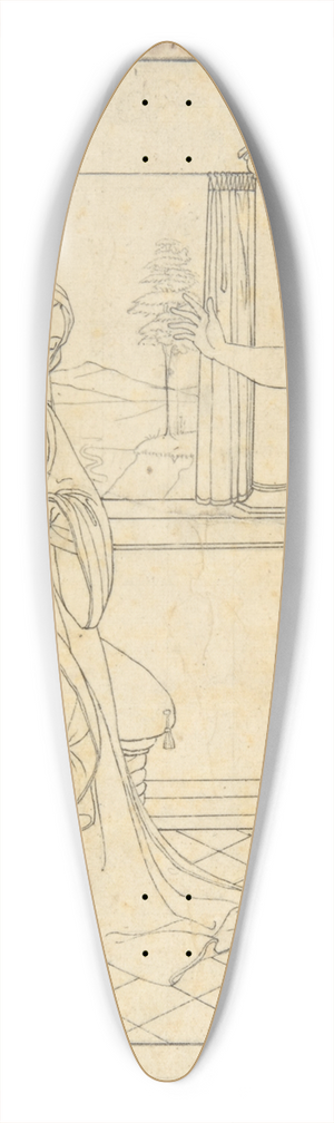 Friedrich Wilhelm Schadow - The Annunciation 39.3 inch art pintail longboard deck