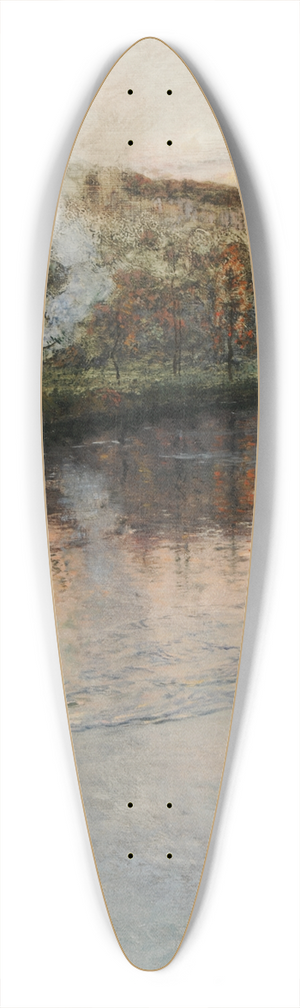 Frits Thaulow - Soleil couchant sur lArques  Pquigny 39.3 inch art pintail longboard deck