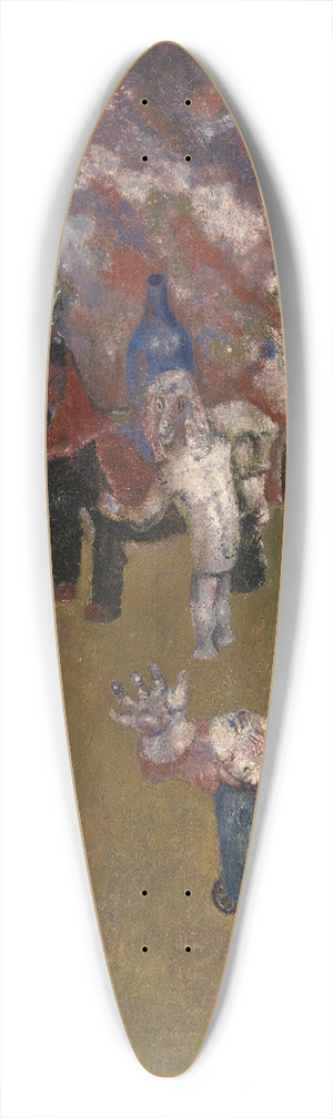 Frits van den Berghe - The Unknown Temple 39.3 inch art pintail longboard deck