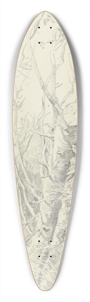 Fritz Bamberger - Abgesgter Nadelbaum bei Starnberg 39.3 inch art pintail longboard deck