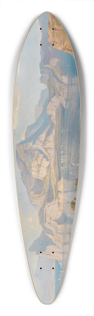 Fritz Bamberger - A View of Capo Miseno with Vesuvius in the Background 39.3 inch art pintail longboard deck
